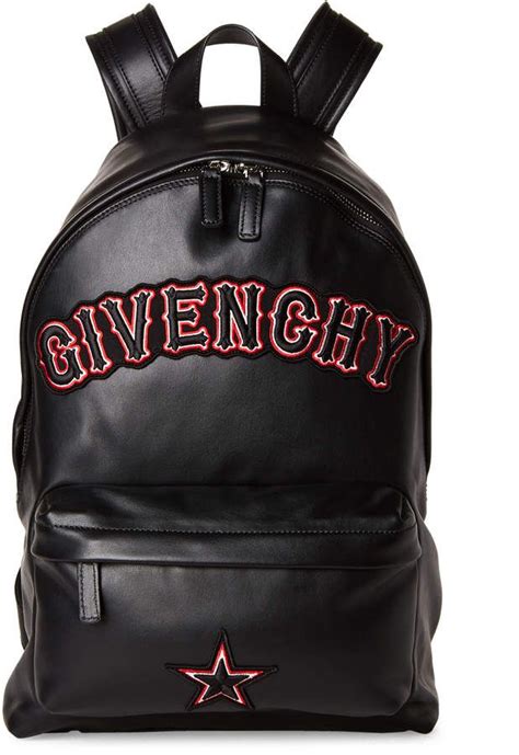 givenchy appliquéd leather backpack|givenchy backpacks.